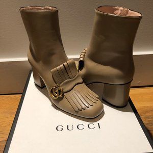 Brand new Gucci GG Marmont leather boots